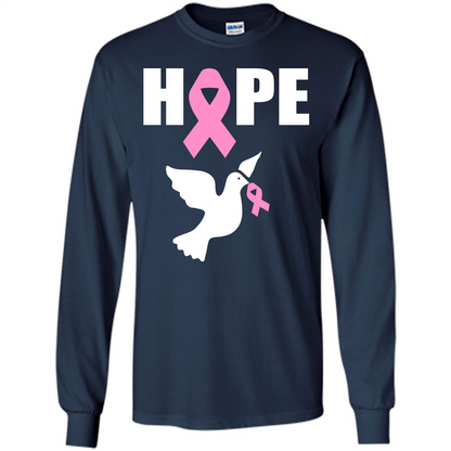 Cancer Awareness T-shirt Hope T-shirt Navy