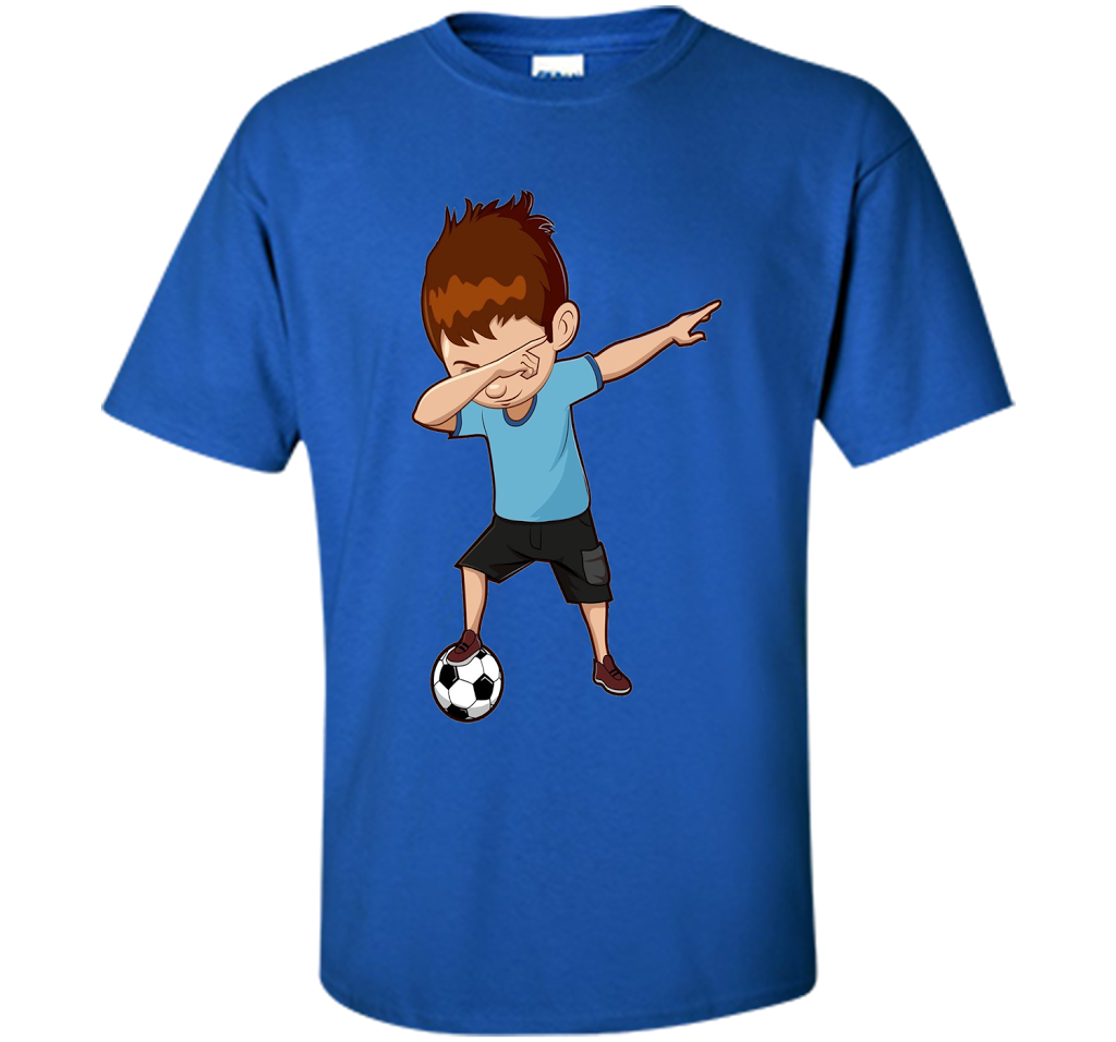 Soccer T-shirt Dabbing Boy Royal