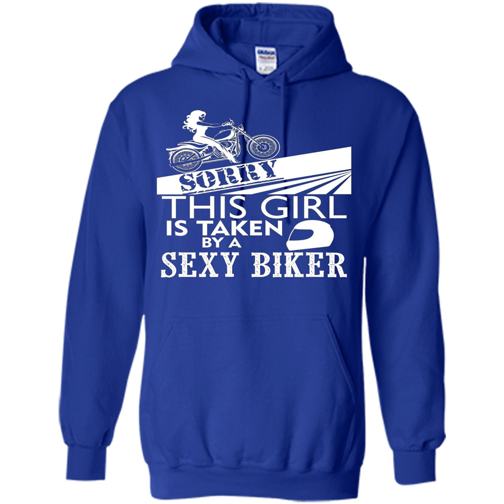 Funny Biker T-shirt This Girl Is Taken By A Biker T-shirt Royal