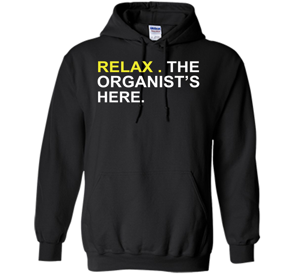 Relax The Organist's Here T-shirt Black
