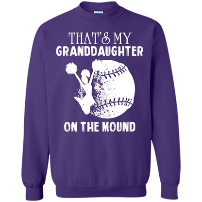 Baseball T-shirt That’s My Granddaughter On The Mound Orange