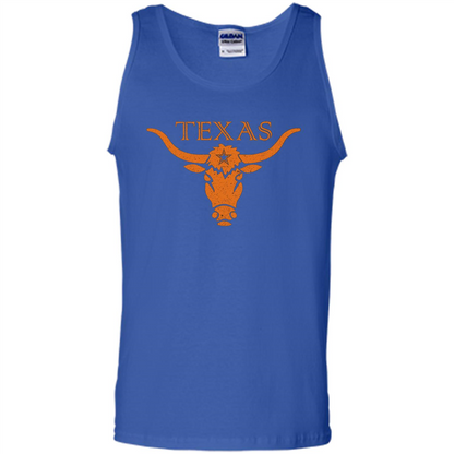 Orange Texas Longhorn Bull T-shirt Royal