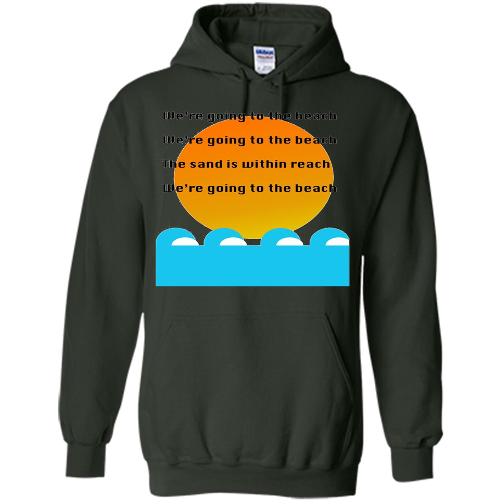 Summer T-shirt We're Going To The Beach T-shirt Forest Green