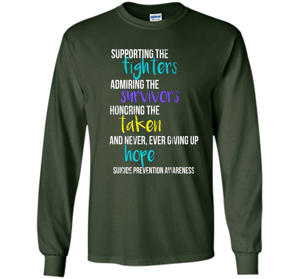 Vintage Suicide Prevention Awareness T-Shirt Distressed t-shirt Forest Green