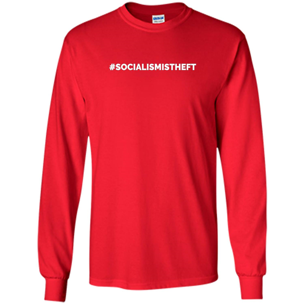 Socialism is Theft T-shirt Red