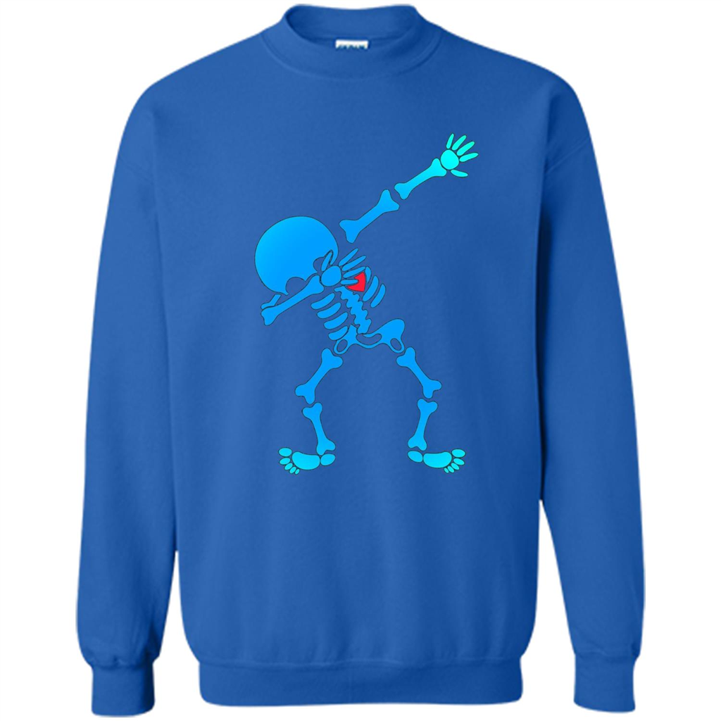 Dabbing Skeleton Halloween 2017 T-shirt Royal