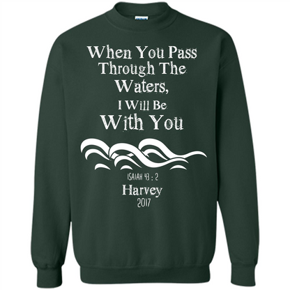Christian T-shirt When You Pass Through The Waters I Will Be With You Isaiah