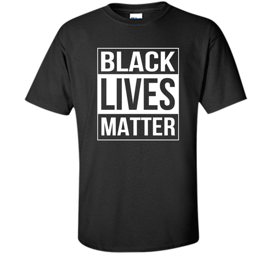 Black Lives Matter Political Protest T-Shirt shirt Black