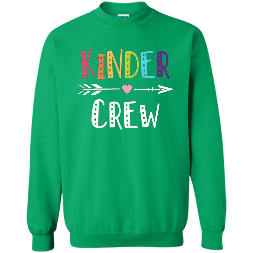 Kinder Crew Kindergarten Teacher T-Shirt School Day T-shirt Irish Green