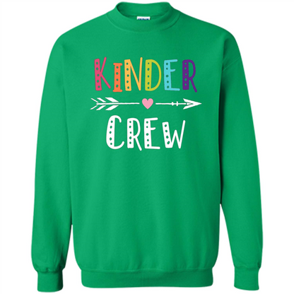 Kinder Crew Kindergarten Teacher T-Shirt School Day T-shirt Irish Green