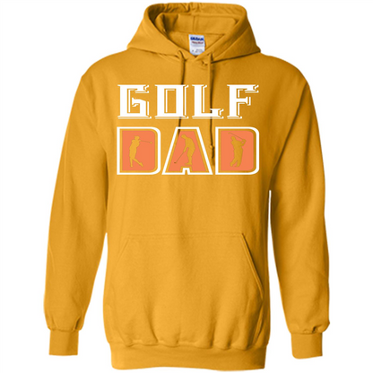 Golf Lover T-shirt Golf Dad Gold