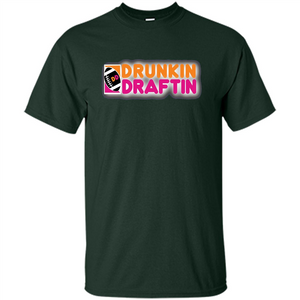 Drunkin' Draftin' T-shirt Funny Fantasy Football Draft T-shirt