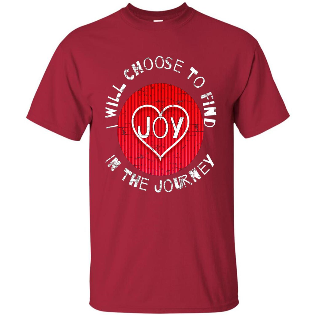 Christian T-shirt I Choose To Find Joy In My Journey Cardinal