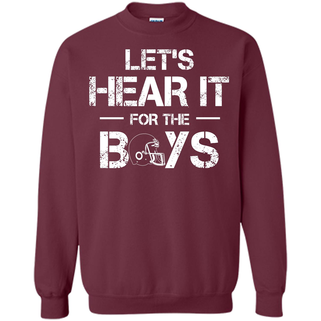 Football T-shirt Let's Hear It For The Boys Maroon