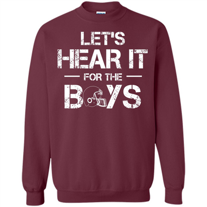 Football T-shirt Let's Hear It For The Boys Maroon