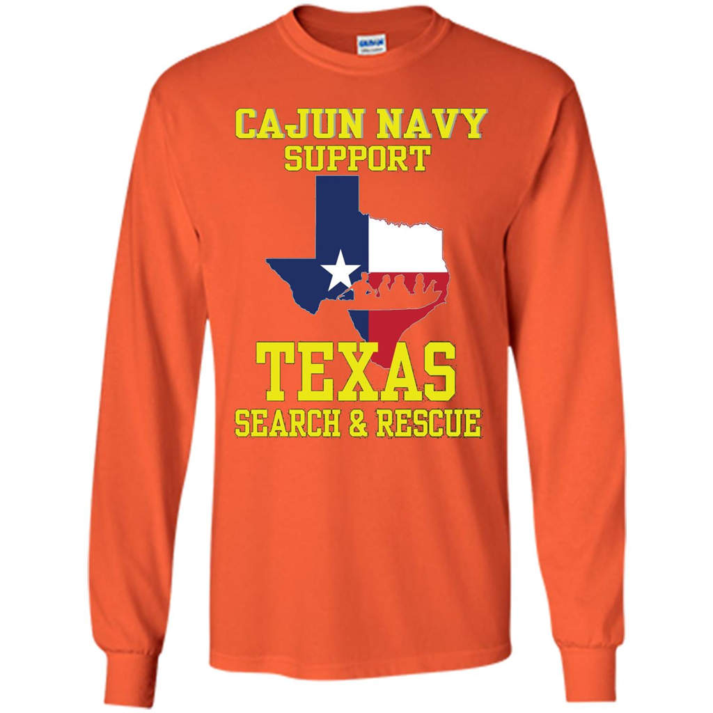 Cajun Navy Support Texas Search And Rescue T-shirt Orange