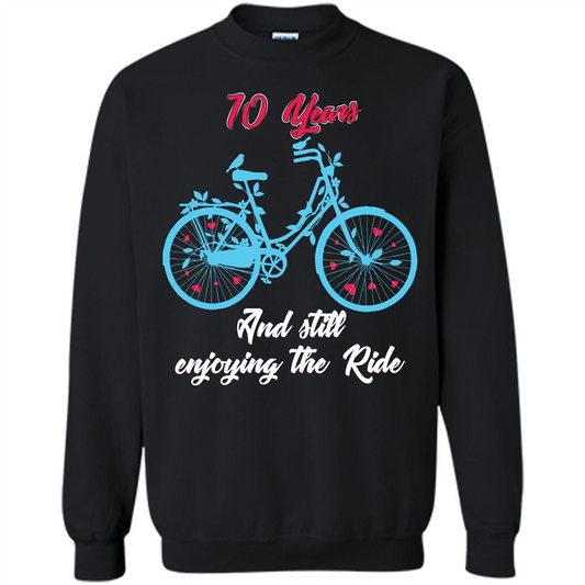 Anniversary T-shirt 10 Years And Still Enjoying The Ride Black