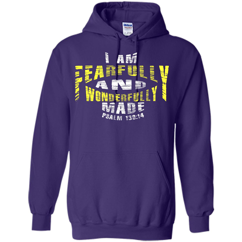 Christian T-shirt I Am Fearfully And Wonderfully Made Psalm