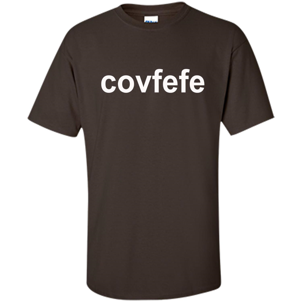Trump Covfefe T Shirt Dark Chocolate