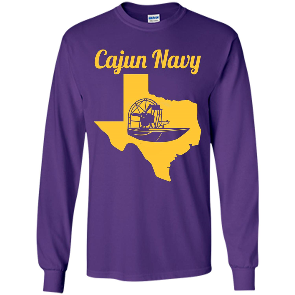 Cajun Navy T-shirt Texas Strong T-shirt Purple