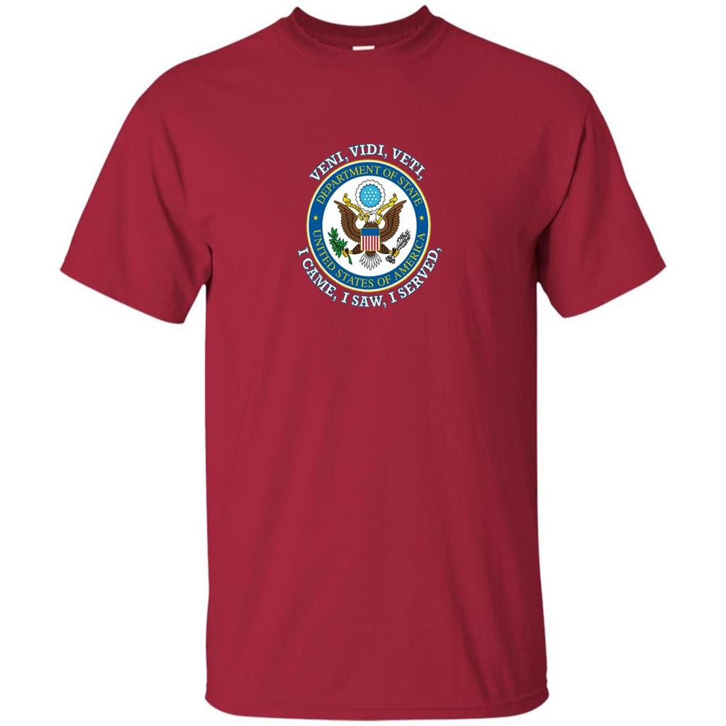 US State Department T-Shirt I Came I Saw I Served Cardinal
