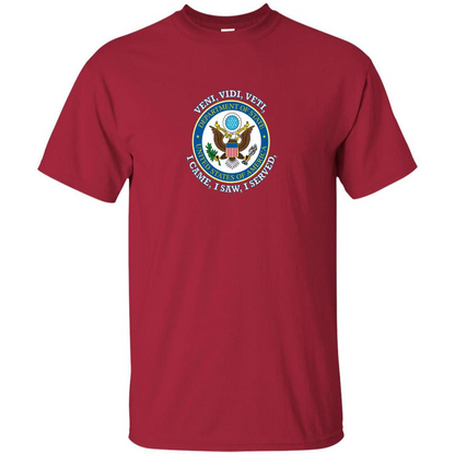 US State Department T-Shirt I Came I Saw I Served Cardinal