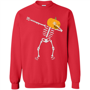 Dabbing Skeleton T-shirt Pumpkin Heat Dabbing Skeleton