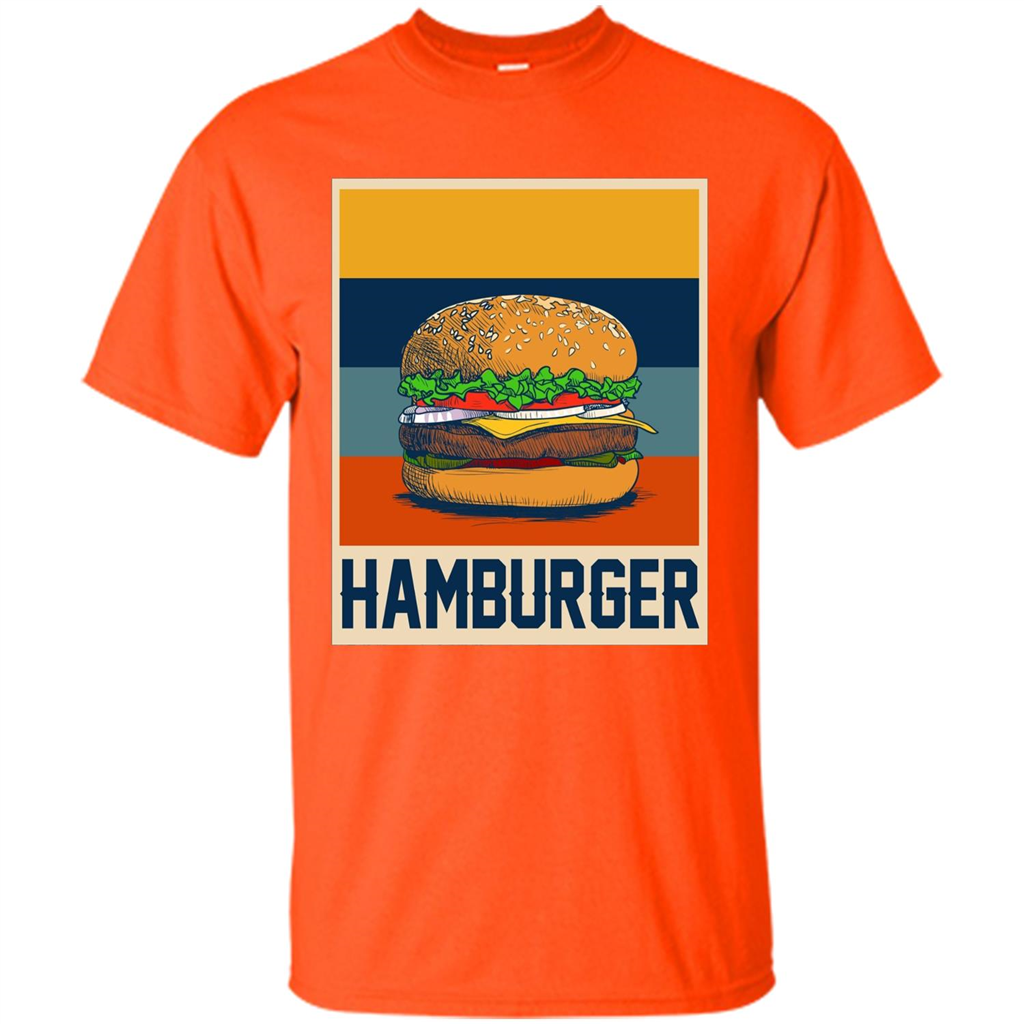 Hamburger T-shirt Vintage Hamburger T-shirt Orange