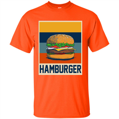 Hamburger T-shirt Vintage Hamburger T-shirt Orange