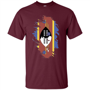 Flag of Swaziland T-shirt National Swaziland T-shirt