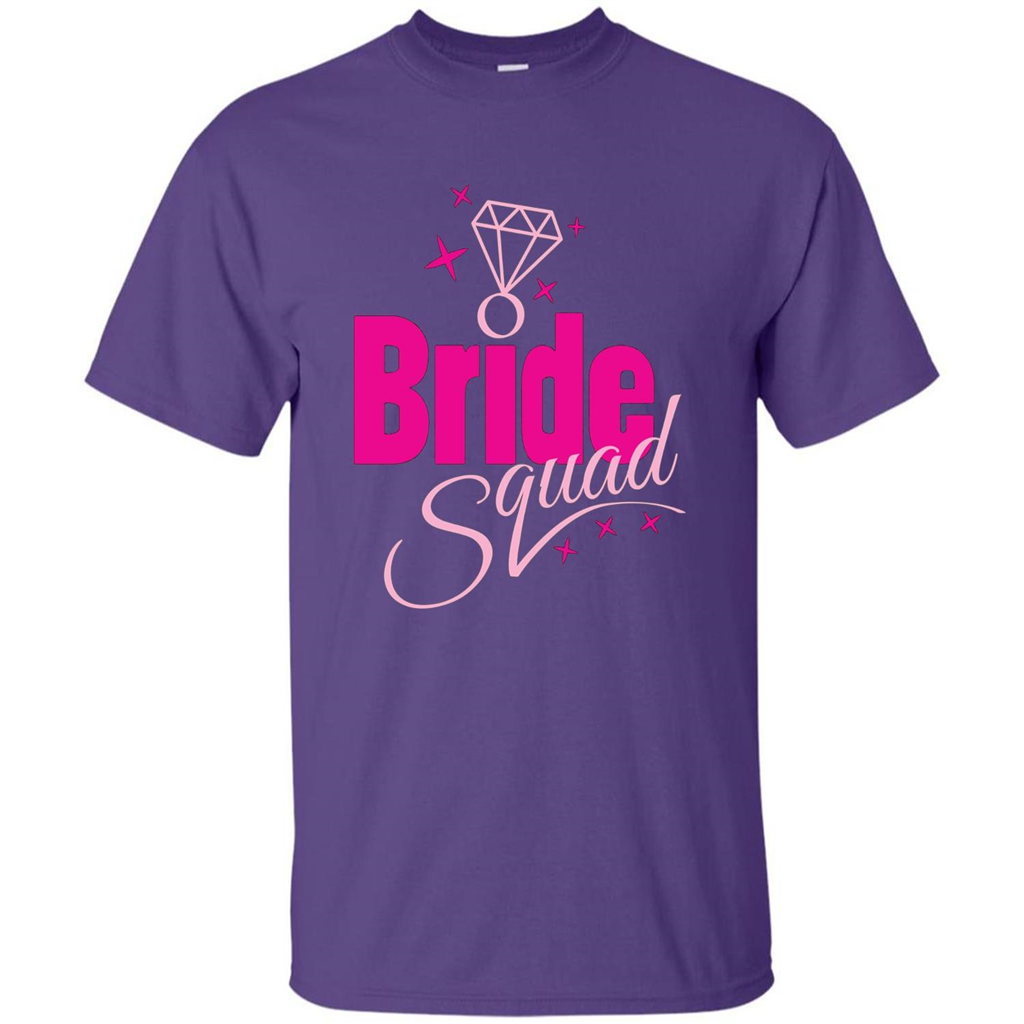Bride Squad Bachelorette Party T-shirt Purple