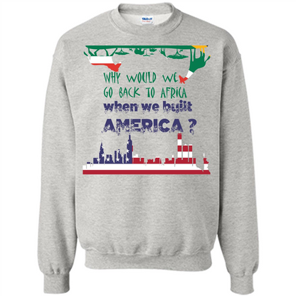 Africa - America T-shirt Build America Ash