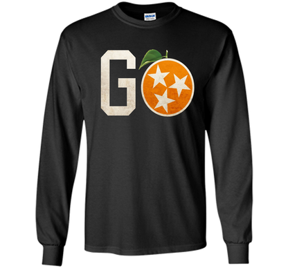 Tennessee Vintage Distressed Orange and White Flag Shirt t-shirt Black