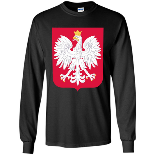 Polish Eagle T-shirt Polska Poland T-shirt Black