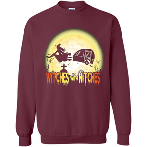 Witches With Hitches Camping Funny T-shirt Halloween T-shirt