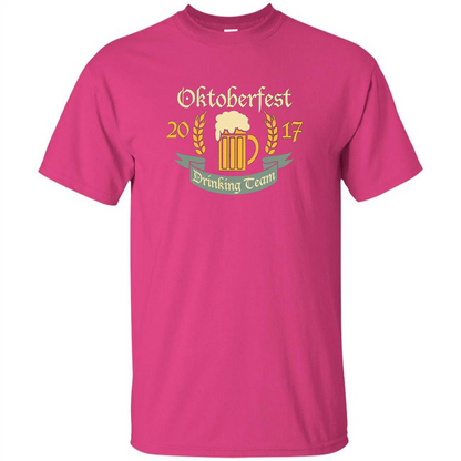 Oktoberfest Drinking Team 2017 T-shirt Heliconia