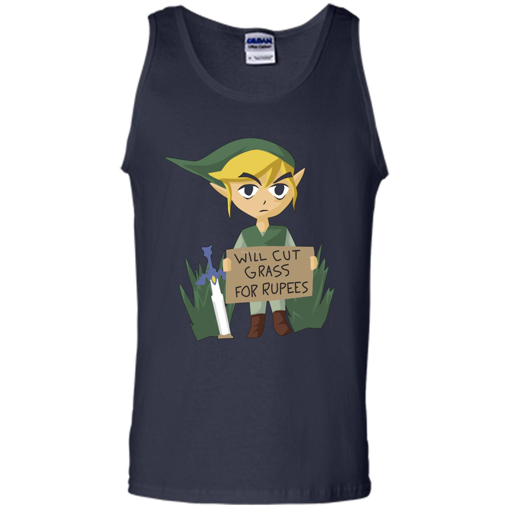 Video Games T-shirt Will Cut Grass For Rupees T-shirt Navy