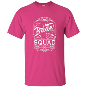 Bride Squad T-shirt Womens Bachelorette Party Bridesmaids