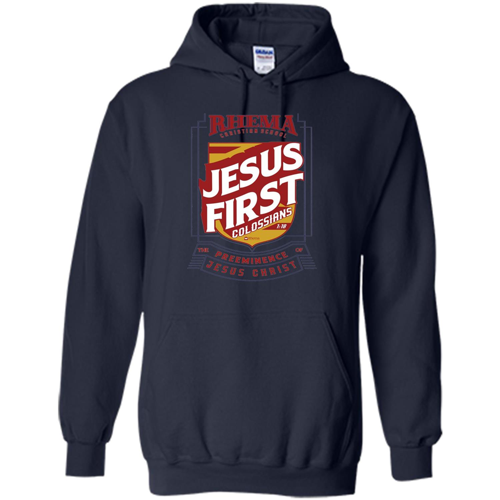 Jesus First T-shirt Jesus Christ Navy