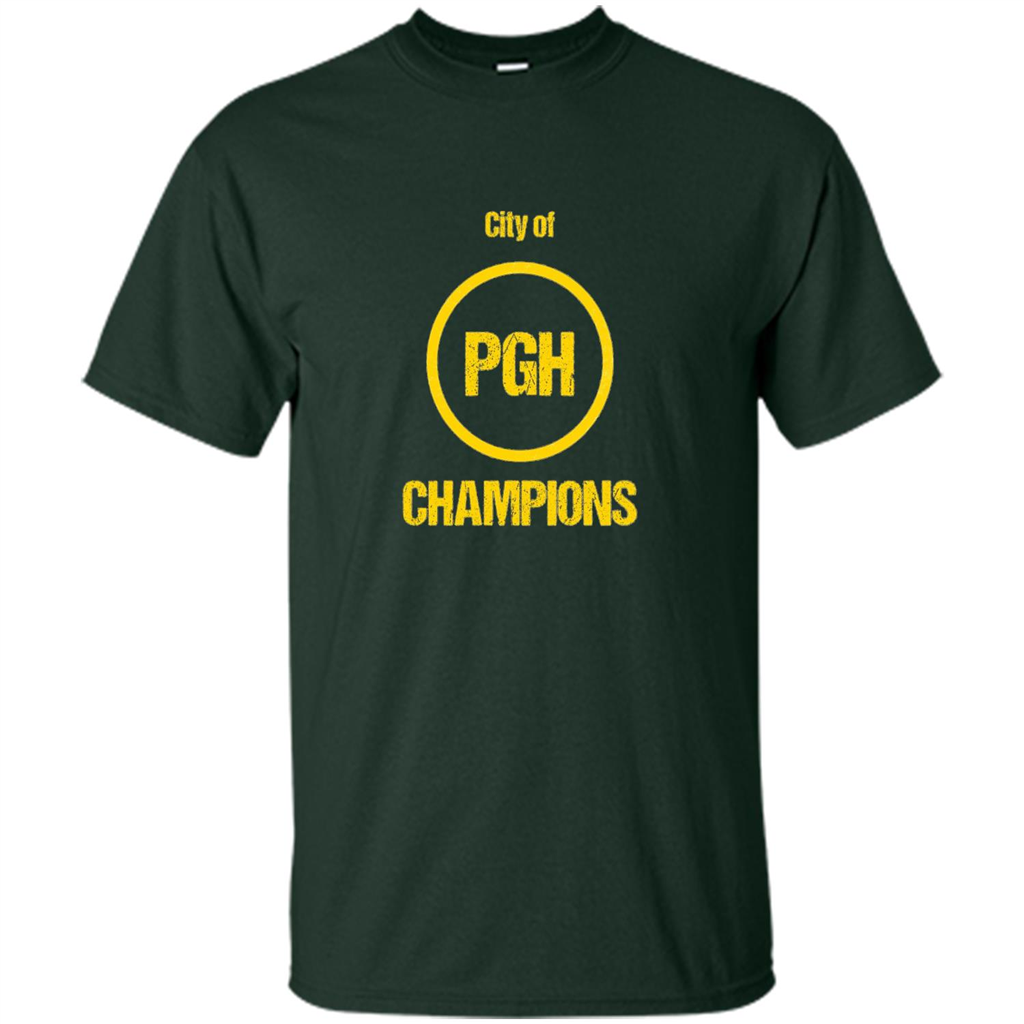 Pittsburgh PGH City Of Champions T-shirt Forest Green