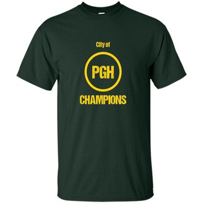 Pittsburgh PGH City Of Champions T-shirt Forest Green