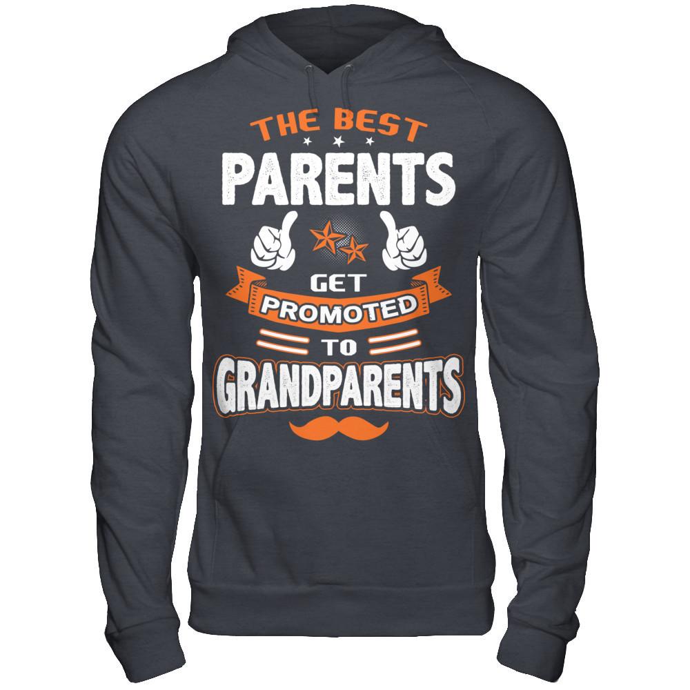 The best Parents get promoted to Grandparents Gildan - Pullover Hoodie Dark Heather