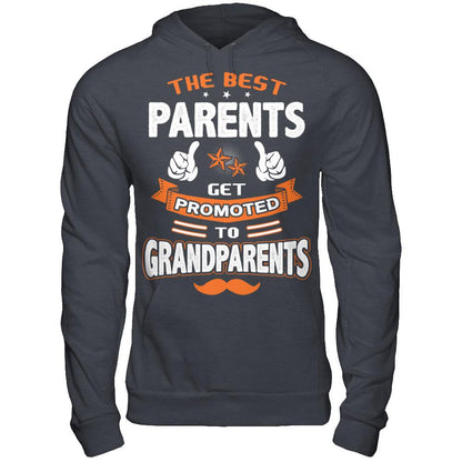 The best Parents get promoted to Grandparents Gildan - Pullover Hoodie Dark Heather