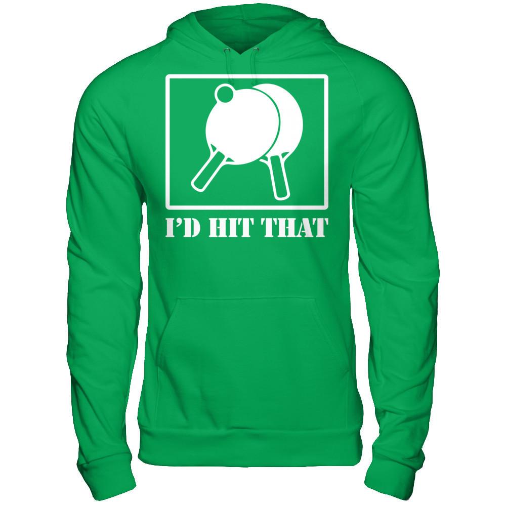 Table Tennis - I'd Hit That Gildan - Pullover Hoodie Irish Green
