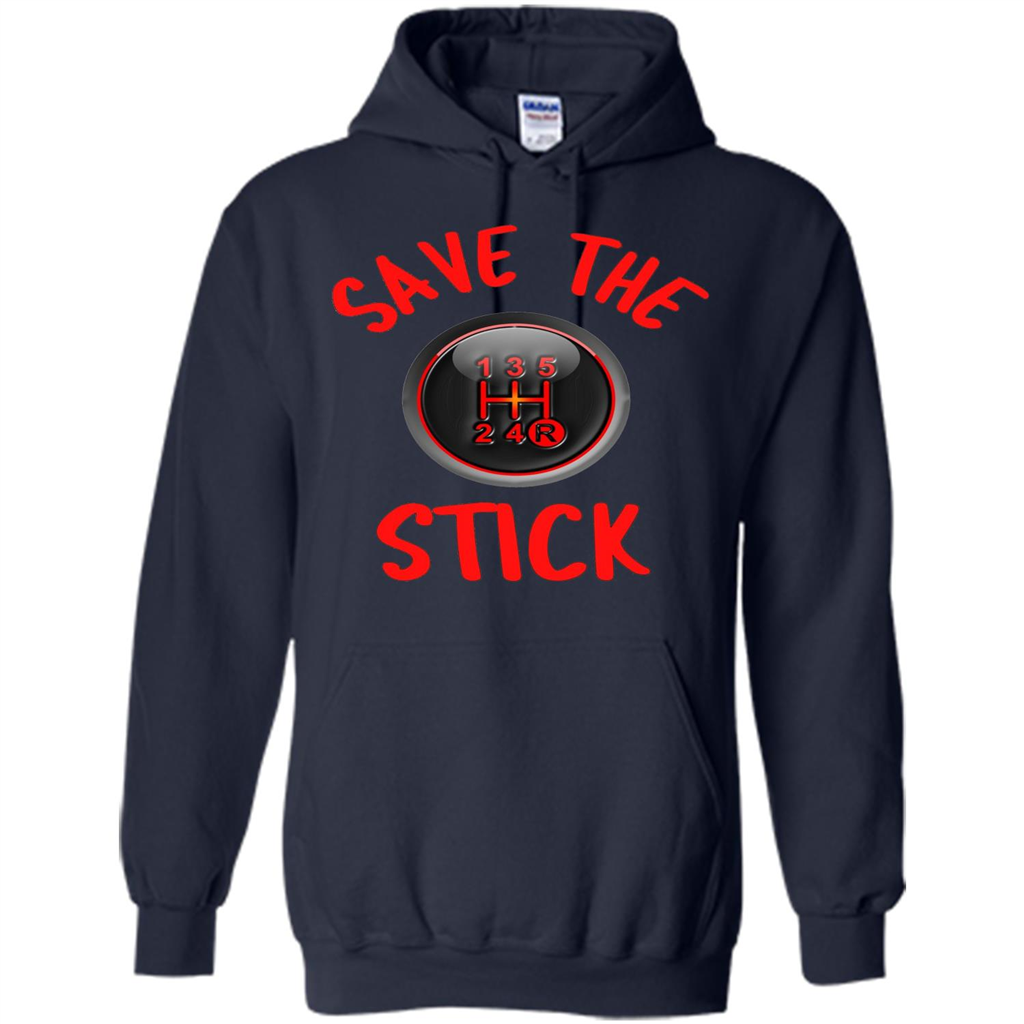 Car Racing T-Shirt Save The Stick Navy