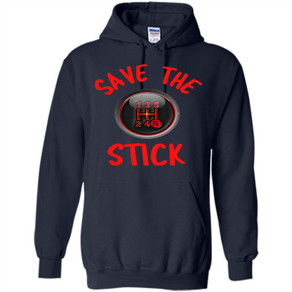 Car Racing T-Shirt Save The Stick Navy