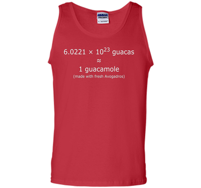 Scientist T-shirt Avogadro's Number Guacamole T-shirt Red