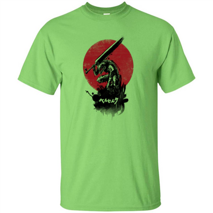 Red Sun Swordsman T-shirt Lime