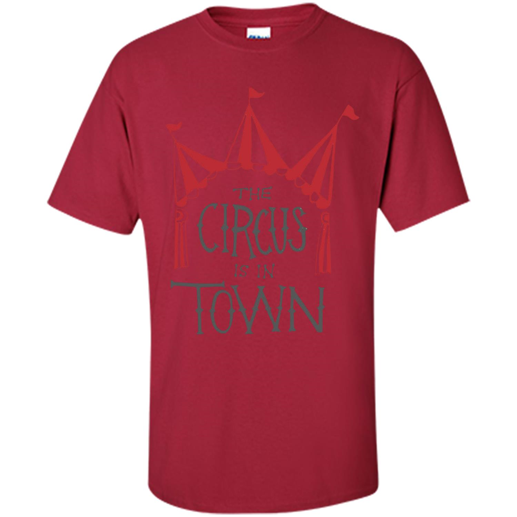 Circus T-shirt The Circus is in Town Cardinal