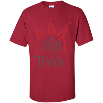 Circus T-shirt The Circus is in Town Cardinal